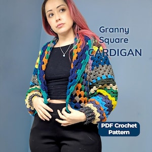 cuadro de abuelita cardigan a crochet, sueter a crochet para principiantes, tutorial con fotos