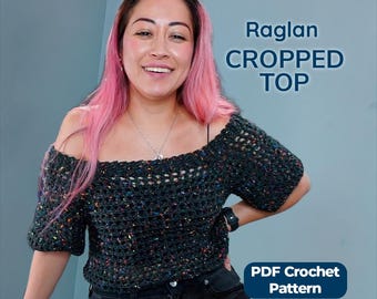 Patrón de Top Crochet Hombros Descubiertos PDF – Top Corto Tejido a Crochet