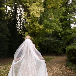 72&quot; wide Veil, 3M wide Veil, Bespoke Veil, Wedding Veil, Off White veil, Light Ivory veil, Bridal Veil