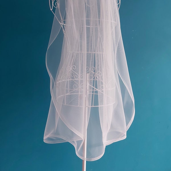 Thin horsehair veil, Horsehair veil, Cathedral veil with thin horsehair