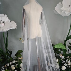 Fine Glitter Veil, barely there sparkle veil, Shimmer veil