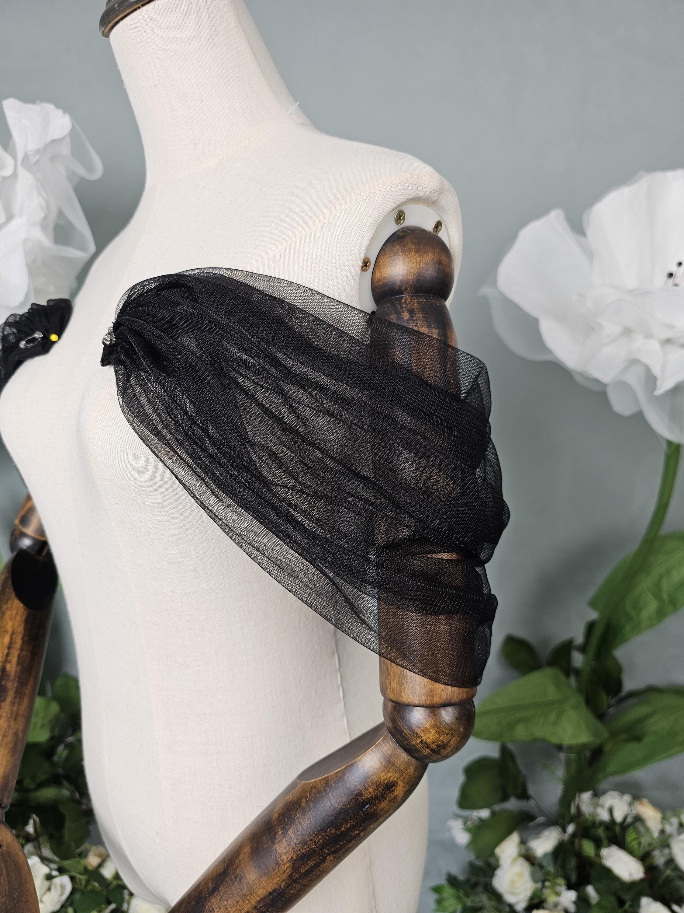Black Bridal Sleeve, Detachable Wedding Dress Straps, Detachable Bridal Straps, Off-shoulder Sleeves, Cap Sleeves, Detachable Bridal Sleeves