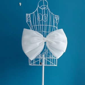 2 Layer Organza bow detachable, Removable Organza bow, Wedding dress bow, Ivory bow, Organza Bow, Bespoke/Made to Order
