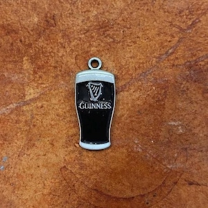 Guinness Pint Glass Charm Pendant St. Patrick’s Day Jewelry image 2