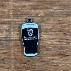 Guinness Pint Glass Charm Pendant St. Patrick’s Day Jewelry image 7