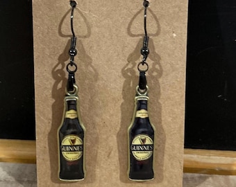 Guinness Bottle Charm Earrings St. Patrick’s Day Jewelry