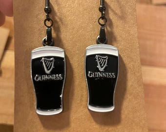Guinness Pint Charm Earrings St. Patrick’s Day Jewelry