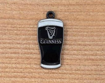 Guinness Pint Glass Charm Pendant St. Patrick’s Day Jewelry