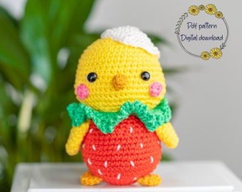 PDF Amigurumi Huhn Häkelanleitung: Huhn Häkelanleitung, Häkelanleitung Huhn, Tier Anleitung, Küken Häkelanleitung, Pdf Häkelanleitung