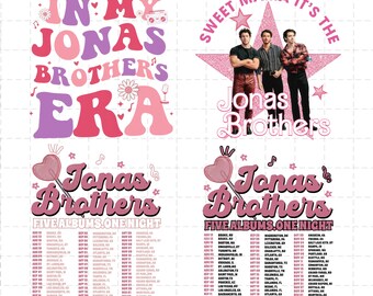 Jonas Brothers PNG, Jonas Five Albums One Night Tour PNG, Jonas Brothers 2023 Tour PNG