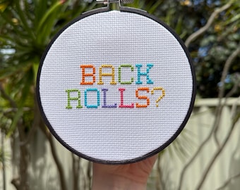 Back Rolls?! – RuPaul’s Drag Race – Printable Cross Stitch Pattern – LGBTQI – Instant Downloadable PDF