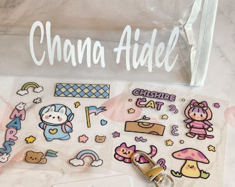 NameTransparent Pencil Case / Large Capacity Pen Bag, Cosmetic Bag, School, Office Stationery Case, Party Favors /Pouch Organizer
