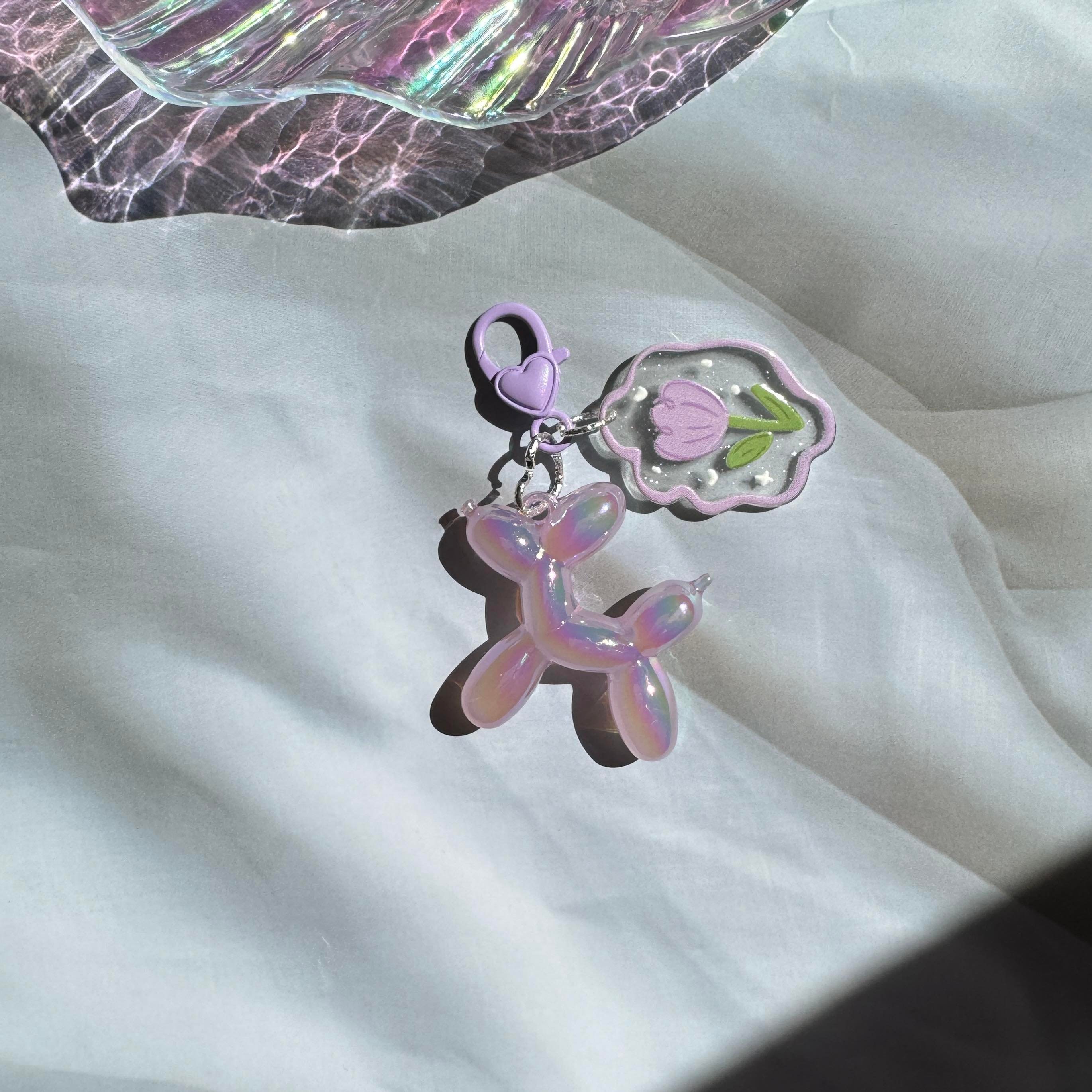 Balloon Dog Shiny Keychain main image 1