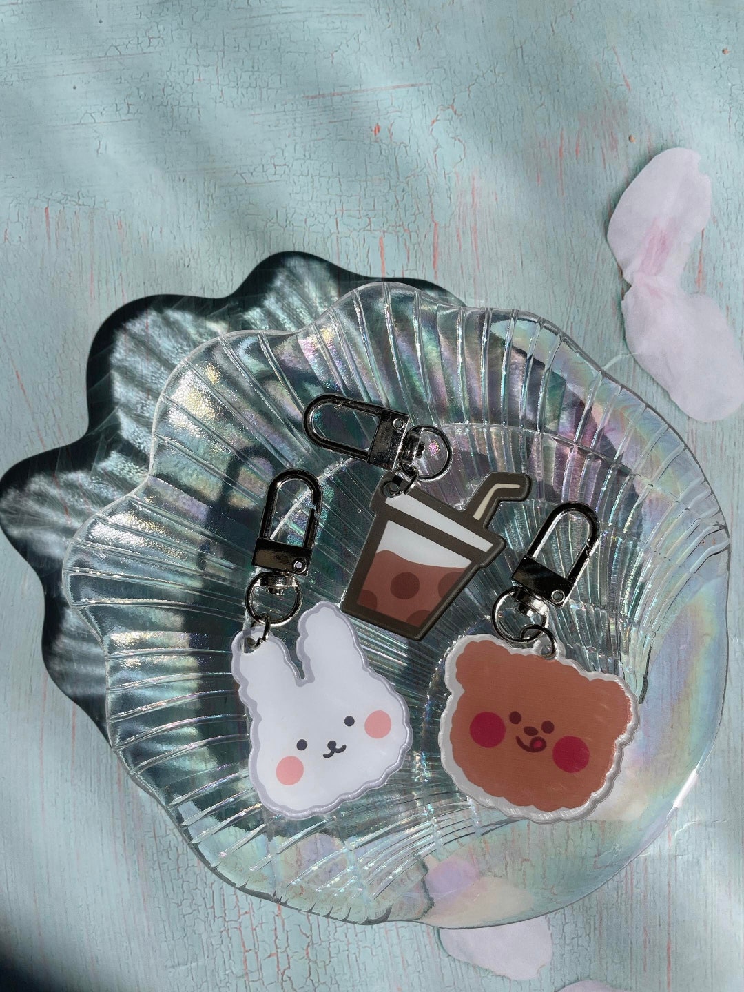 Airpods Case Keyring / Keychain / Acrylic Charms / Cute Keychains, AirPod Case Key Ring