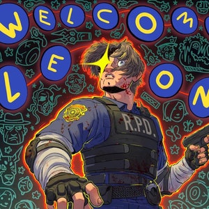 Welcome Leon. RE2 remake Leon 8x10 sized print.