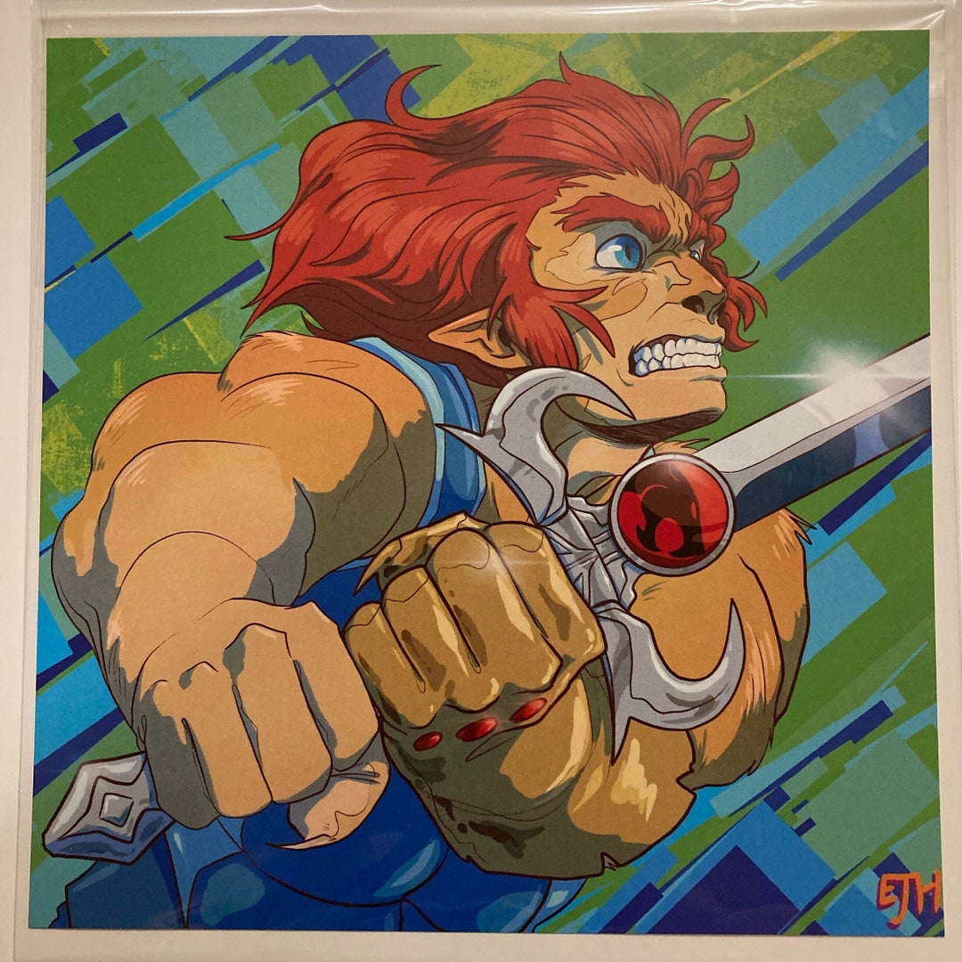 thunder-felines-lion-o-8x8-print-thundercats-original-art-fanart