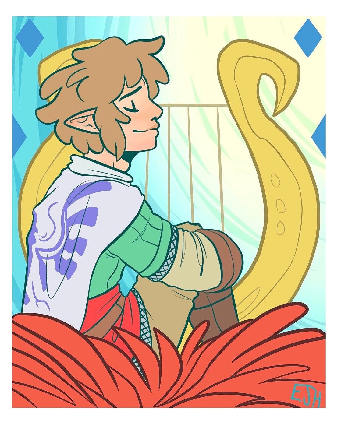 Linked Universe Sky Print, Fanart Print