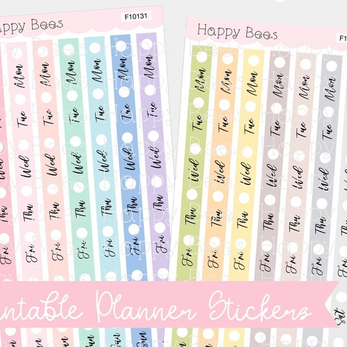 Hobonichi Weeks Printable Kit Beach Day Planner Stickers - Etsy