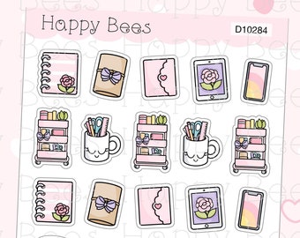Planning Doodles - Cute Planner Cart tablet Phone Planner Stickers D10284