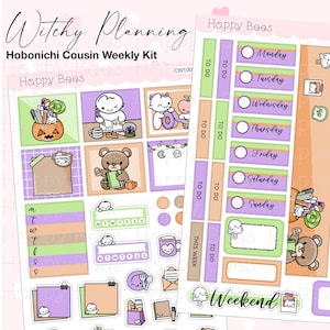 Witchy Planning - Hobonichi Cousin Weekly Planner Sticker Kit CW10035