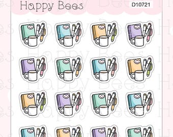Planning Session Doodles - Cute Planning Journal Planner Stickers D10721