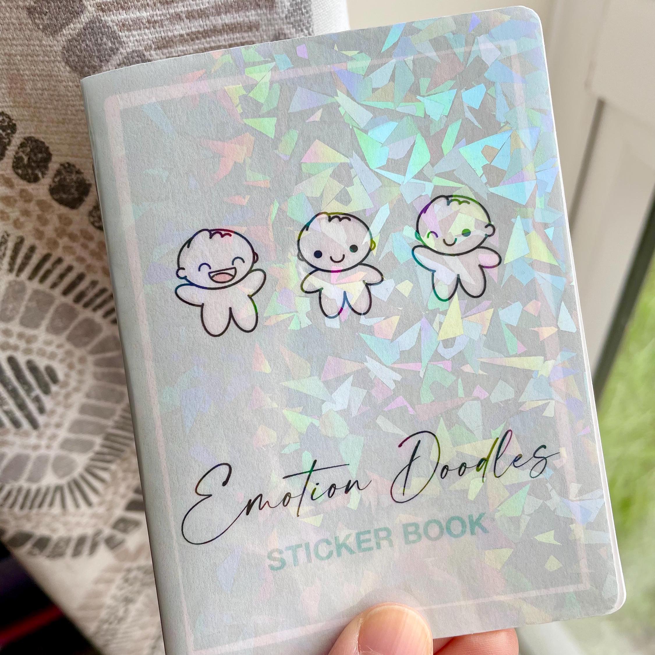 Emotion Doodles Sticker Book - Cute Self Care Journal Planner Stickers ...