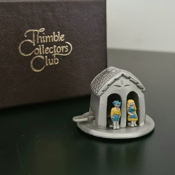 Vintage Thimble Collectors Club Surprise Set Weather House Boxed