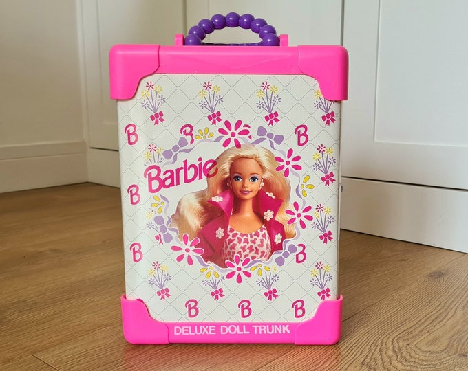 Vintage Mattel Barbie Deluxe Doll Trunk Wardrobe Carry Case 1991 - Etsy