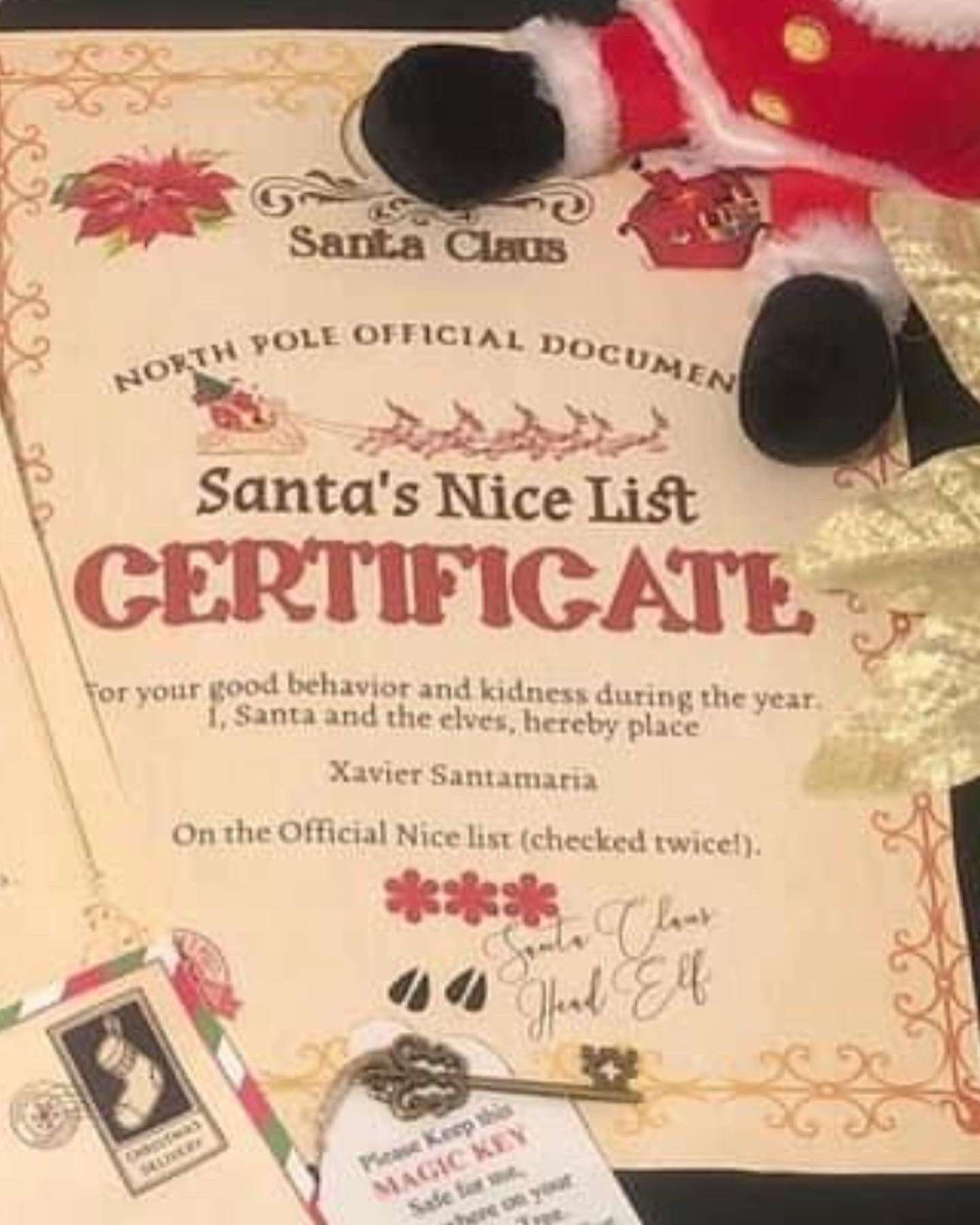 Personalised Package From Santa Claus Letter From Santa Etsy Australia