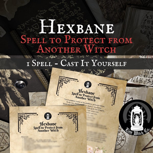 Witch Protection Spell to Shield from Harm Negative Energy Grimoire Book of Shadows Return to Sender Powerful Protection Candle Spell Witch