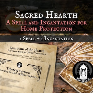 Home Protection Spell to Protect Your House from Negative Energy Print Gift for Witch Protection Powerful Incantation Book Page Printable