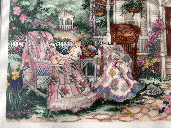 Framed Paula Vaughan Purr-fect Patterns Cross Stitch - Etsy