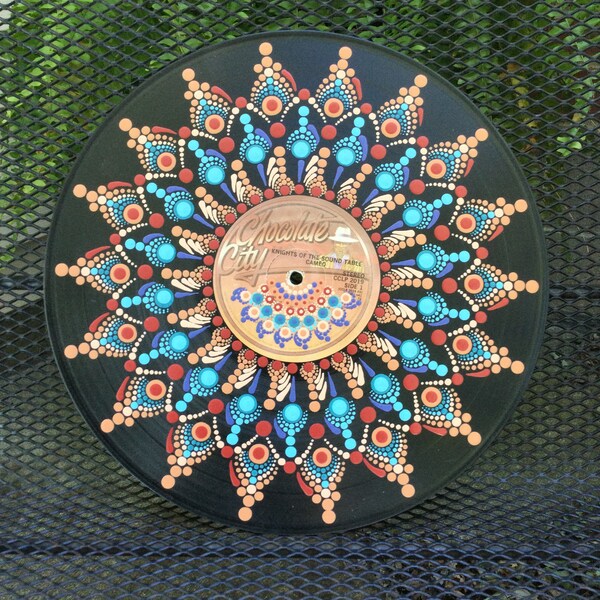 Chocolate City Dot Mandala on Vinyl Record