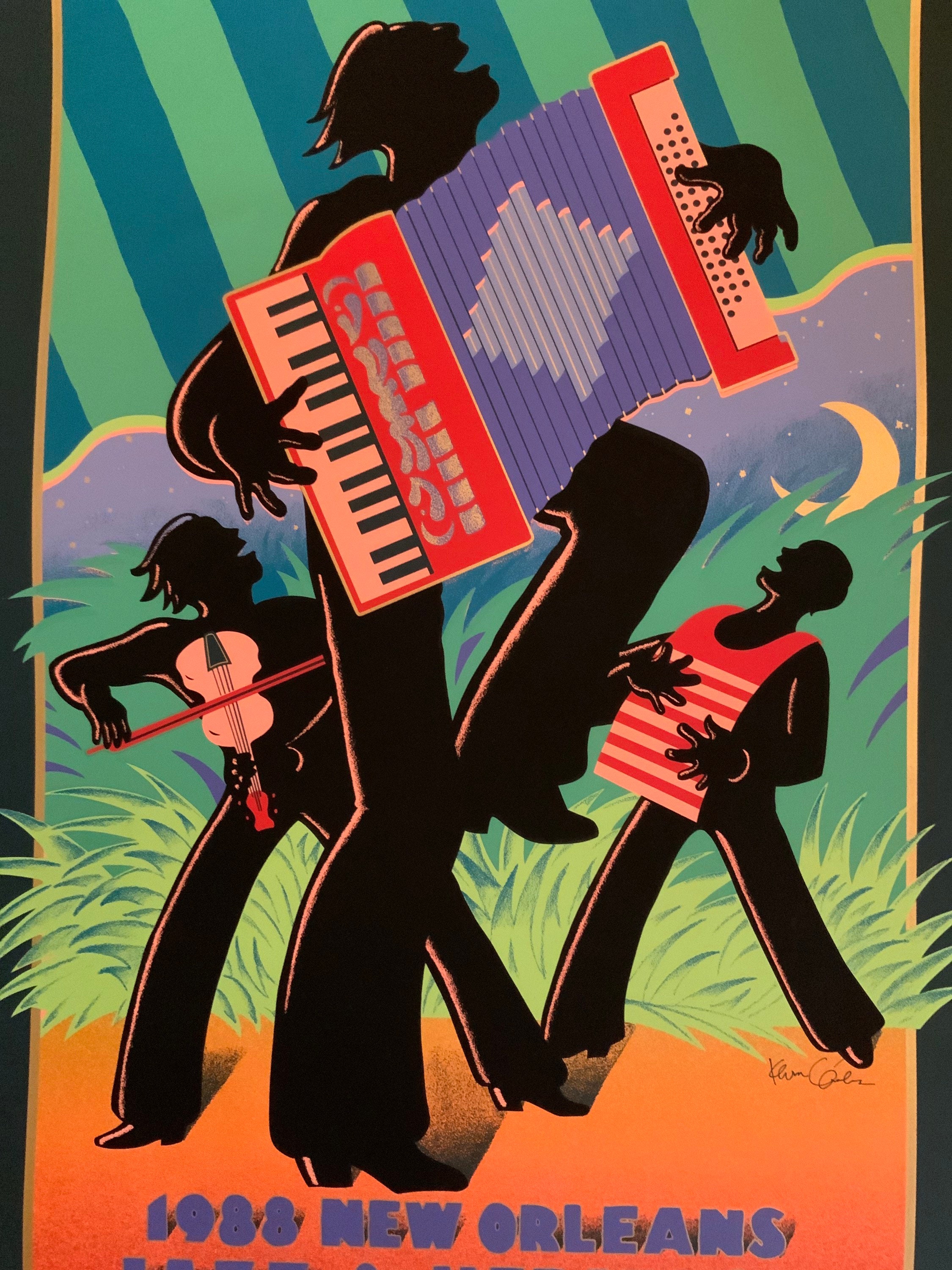 1988 New Orleans Jazz Fest Poster Etsy