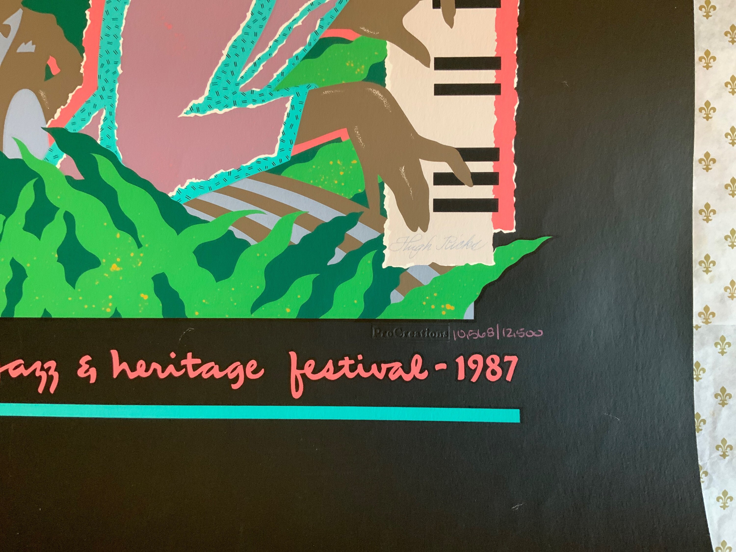 New Orleans Jazz and Heritage Festival 1987 Original Silkscreen by