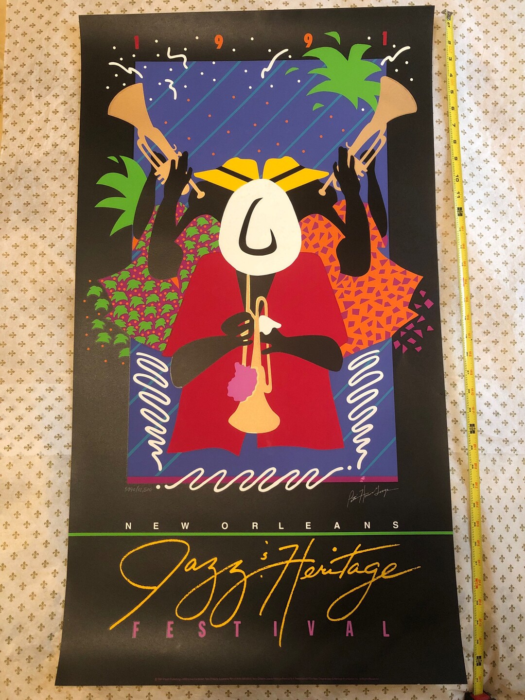 New Orleans Jazz Fest Poster 1991 Etsy