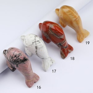 2.0&#39;&#39; Crystal Dolphin, Gemstone Dolphins, Quartz Animal, Animal Figurines, Home Deco
