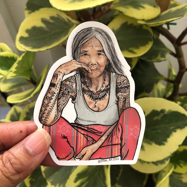 Whang-Od sticker Last mambabatok tattoo artist of the Philippines