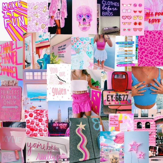 Preppy Aesthetic Photo Wall Collage Kit DIGITAL DOWNLOAD 74 - Etsy ...