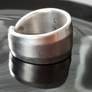 Spoon Ring, Size 6.5, Vintage Style, Handmade Ring, Silver Plated, Style 62