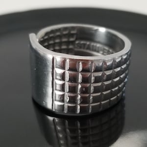 Spoon Ring, Size 10.5, Vintage Style, Handmade Ring, Stainless Steel, Style 9