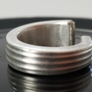 Spoon Ring, Size 7, Vintage Style, Handmade Ring, Silver Plated, Style 12