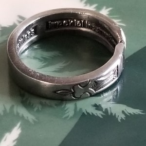 Spoon Ring, Size 8, Vintage Style, Handmade Ring, Silver Plated, Style 28