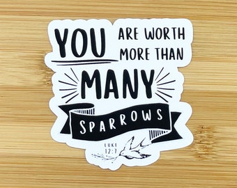 JW Gifts, Magnets for Jehovah's Witnesses - You Are Worth More Than Many Sparrows