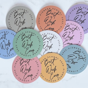 JW Pioneer School Gift - Stickers, Magnets for Jehovah's Witnesses - Best Week Ever