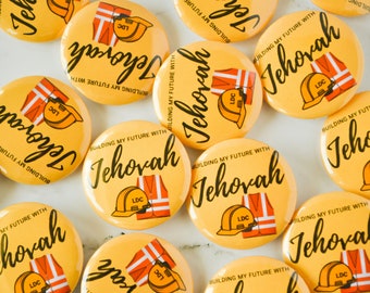 JW Pins, LDC Gift - Knoppen voor Jehovah's Getuigen, Bouwvrijwilligers, Hall Build, DRC