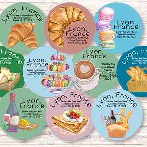 JW Lyon, France Cadeaux, stickers, magnets pour la Convention 2024 Cuisine française Déclarez la bonne nouvelle image 1