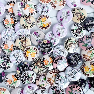 JW Pins - Grab Bag of Buttons - Cute Gifts for Jehovah&#39;s Witnesses Kids, Pioneers, Baptism, Assembly, Regional Convention - Best Life Ever