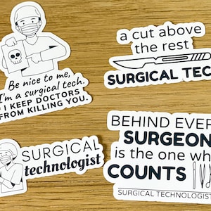 Surgical Tech Gift, Stickers, Magnets for Scrub Tech - Graduation Present