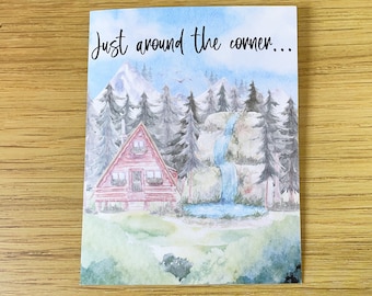 Tarjeta de felicitación de simpatía de JW - Regalo para los testigos de Jehová - A la vuelta de la esquina - Simpatía, aliento